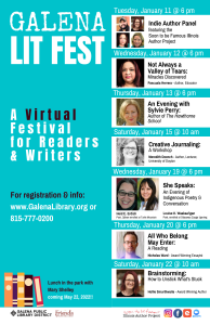 Flyer for the Galena Lit Fest